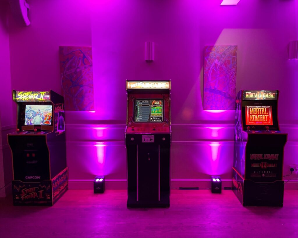 3 arcade machines together
